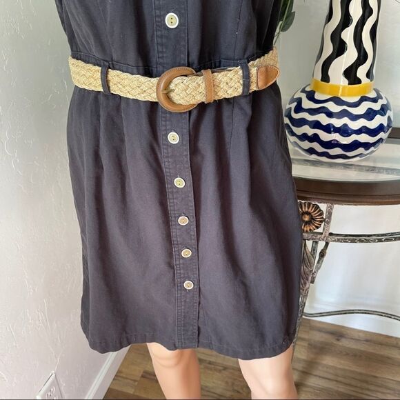 Raffaella Button Down Sleeveless w/ Belt Dress Size 8 - Picture 7 of 10
